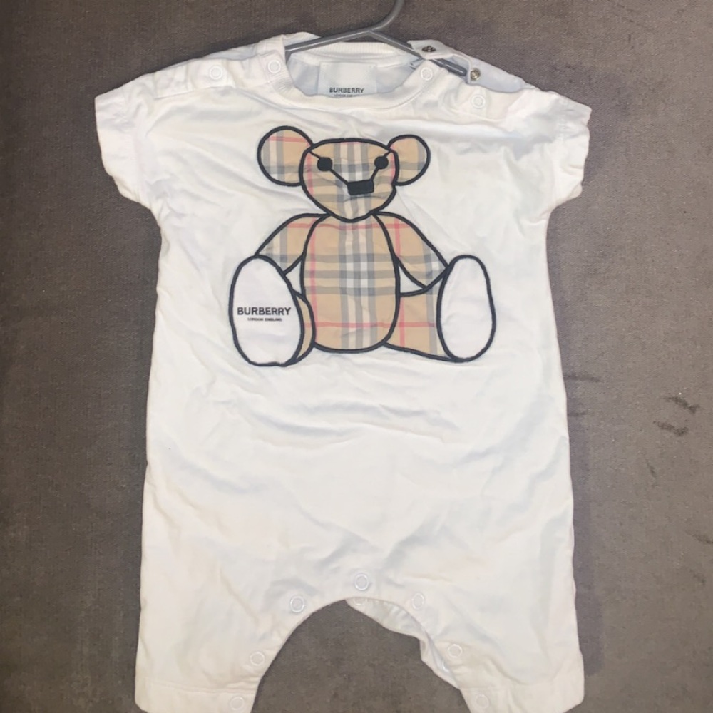 Baby Bear Burberry Onesie